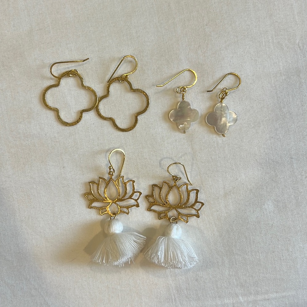 Clover & Tassle Earring Sett